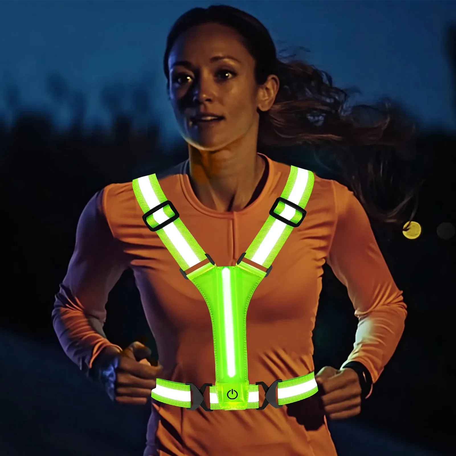 IlluminateSafe LED Safety Vest for Runners & Cyclists