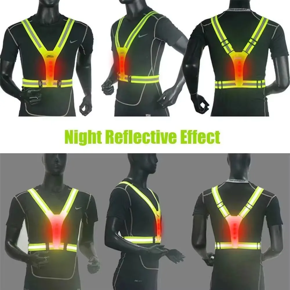 IllumiSafe LED Reflective Running and Cycling Vest
