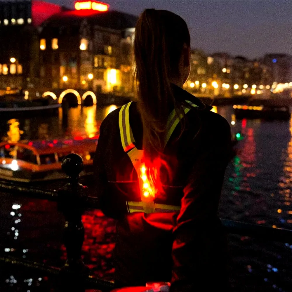 IllumiSafe LED Reflective Running and Cycling Vest