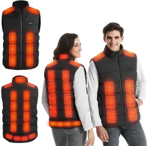 iMounTEK Updated Heated Vest for Women Men Comfortable Electric Heated Jacket for Winter Outdoor Activities