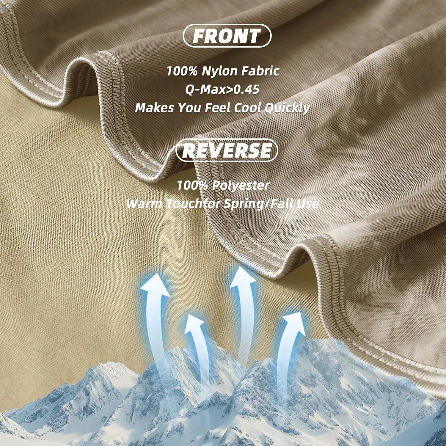 inhand Cooling Blanket Queen Size (90"x90"), Cooling Blankets for Hot Sleepers, Absorbs Heat to Keep Adults Cool for Summer Nights Sweats, Thin Cold Lightweight Blanket for Couch Bed, All Season Use