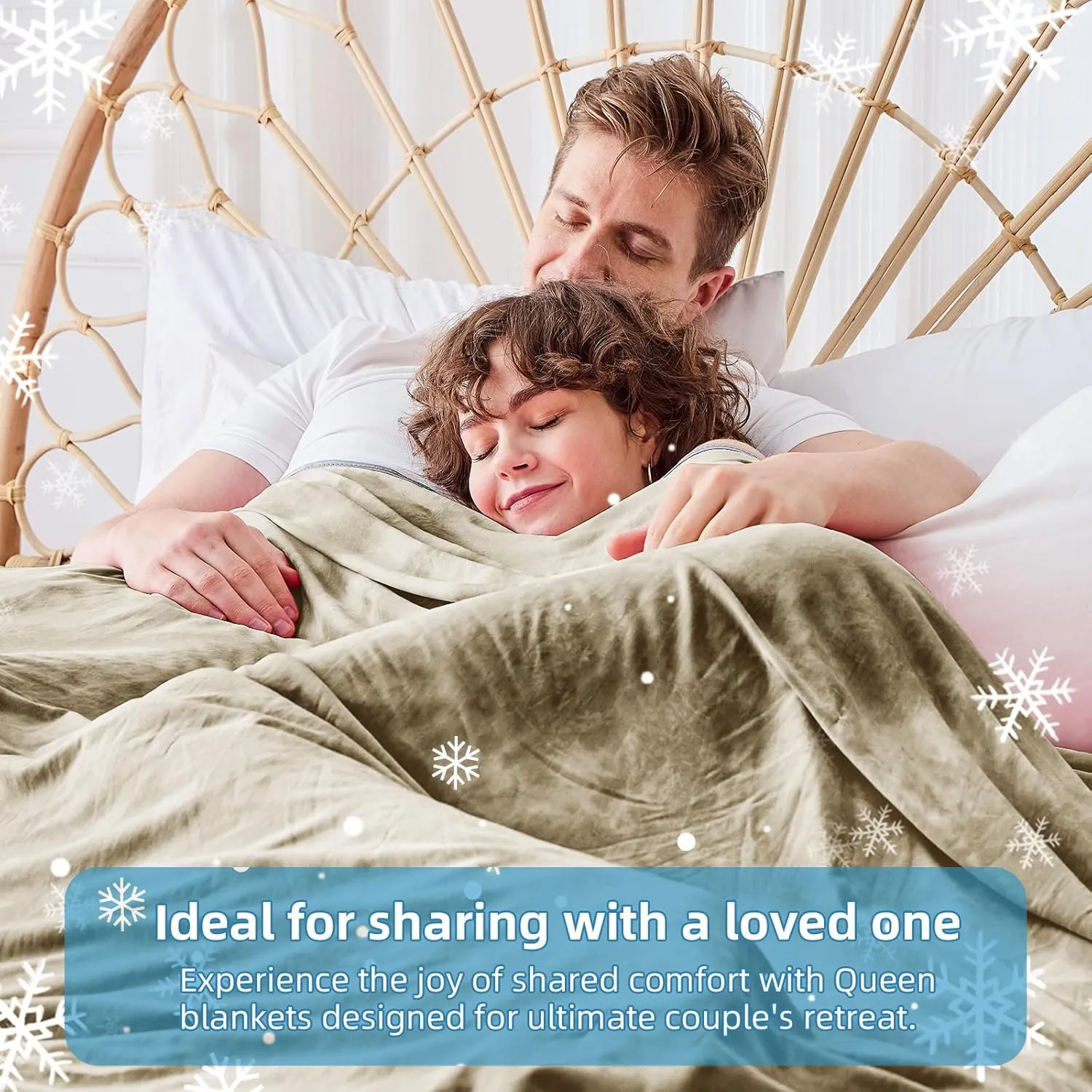 inhand Cooling Blanket Queen Size (90"x90"), Cooling Blankets for Hot Sleepers, Absorbs Heat to Keep Adults Cool for Summer Nights Sweats, Thin Cold Lightweight Blanket for Couch Bed, All Season Use
