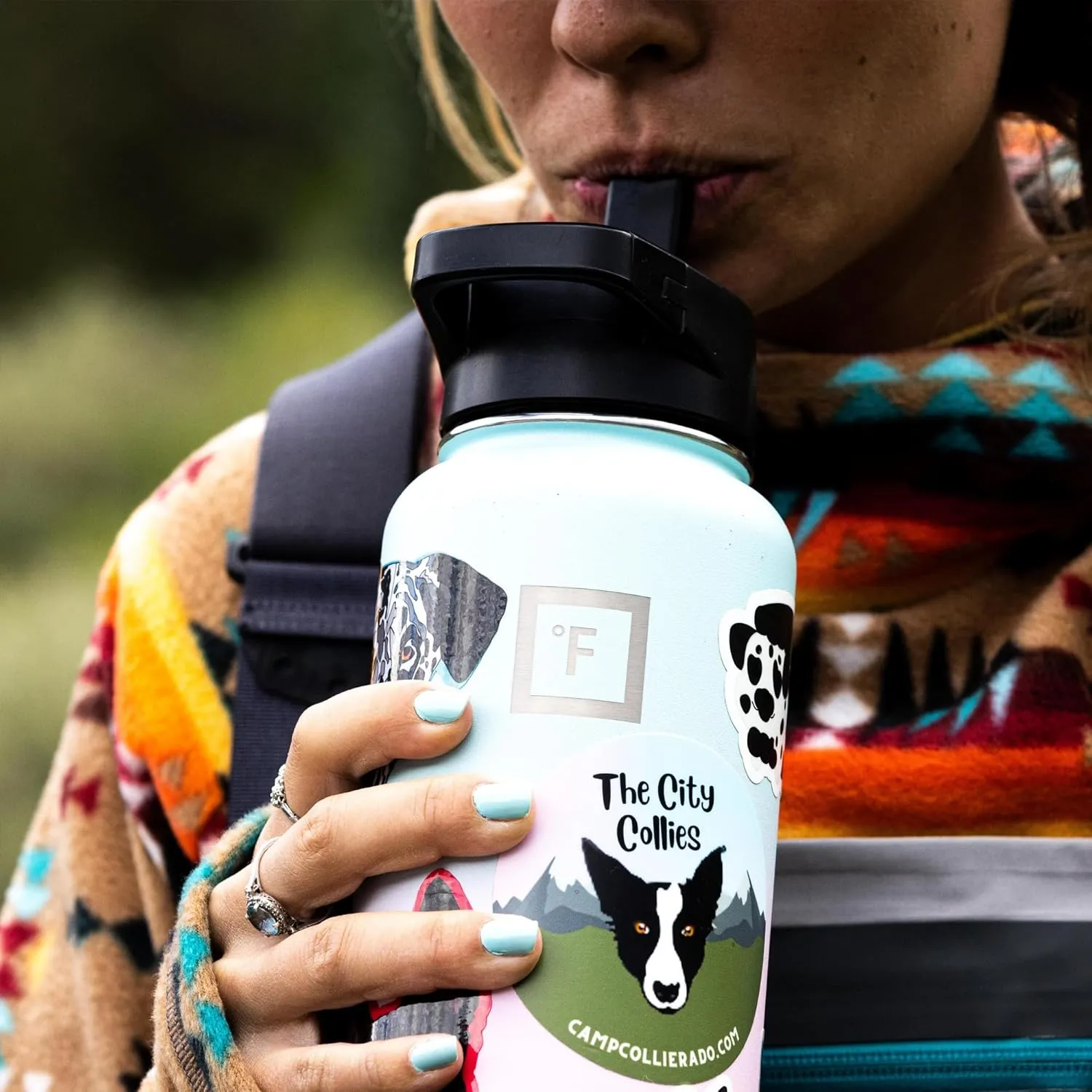 IRON °FLASK Camping & Hiking Hydration Flask with 3 Lids - Stainless Steel, Double Walled & Vacuum Insulated Water Bottle - Leak Proof & BPA Free 32 Oz