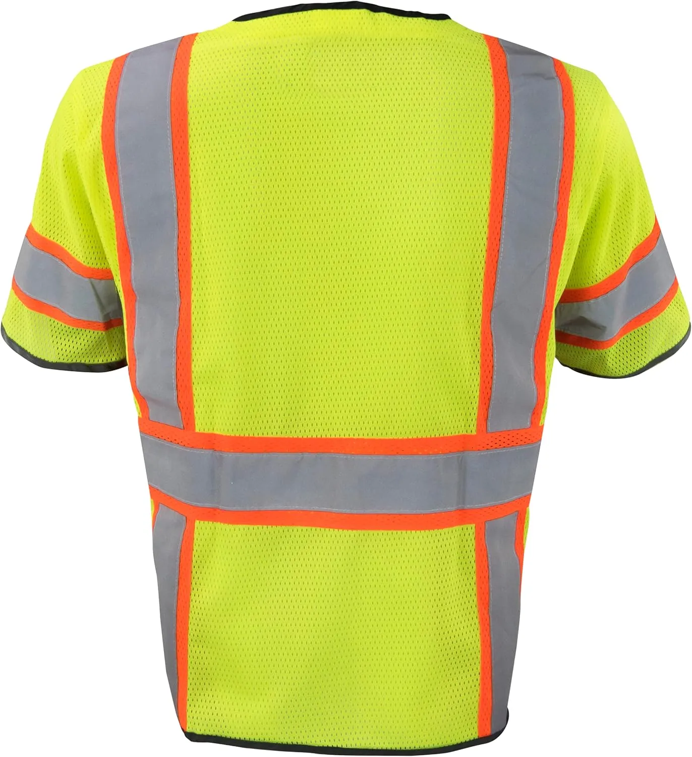 Ironwear 1296 Class 3 Polyester Mesh Safety Vest w/Zipper & Radio Clips