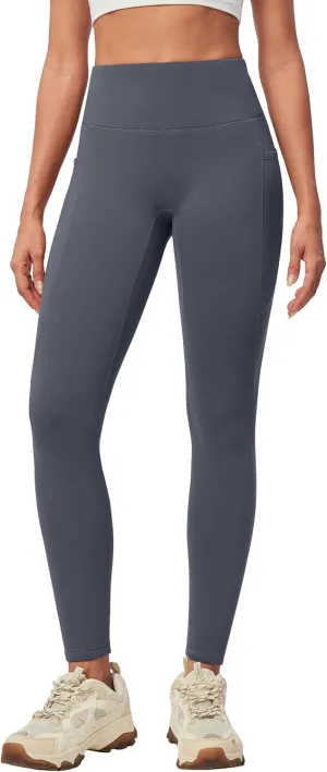 IUGA Women's Fleece Lined Leggings with Pockets Winter Warm Thermal Leggings for Women High Waisted Yoga Pants