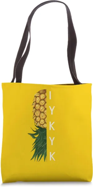 IYKYK Upside Down Pineapple Swingers Swing Fun Tote Bag