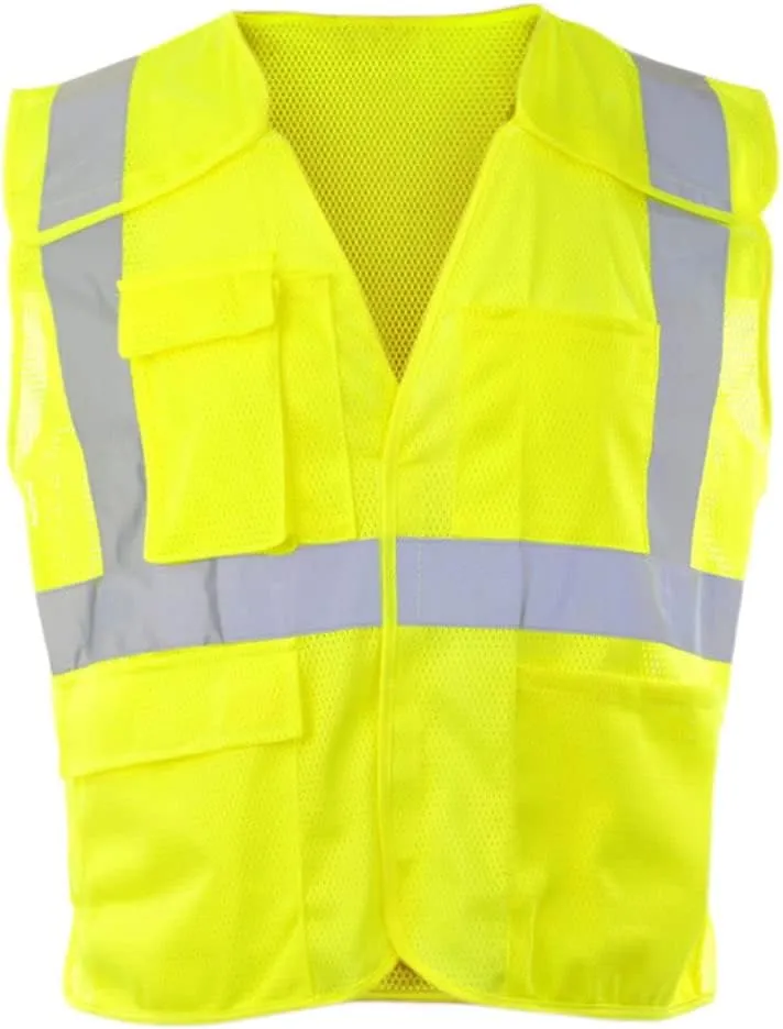 J. J. Keller & Associates, Inc. High Visibility Breakaway Safety Vest, Type R Class 2, 5-Pack, SAFEGEAR