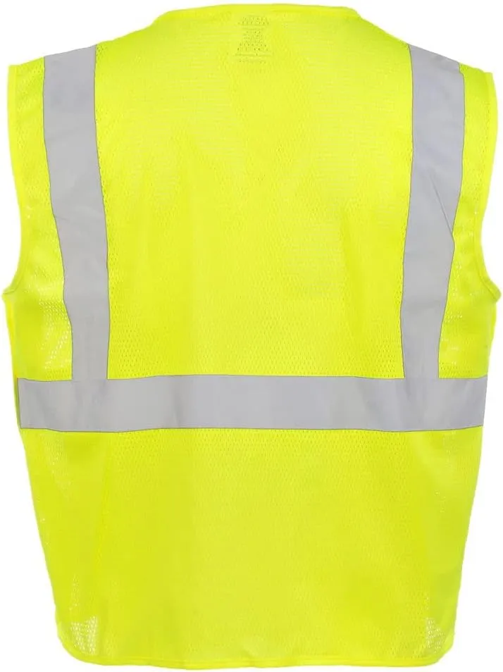 J. J. Keller & Associates, Inc. High Visibility Breakaway Safety Vest, Type R Class 2, 5-Pack, SAFEGEAR