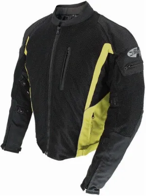 Joe Rocket Analog Men's Men's Street Motorcycle Jackets - Black/Hi-Viz/X-Large