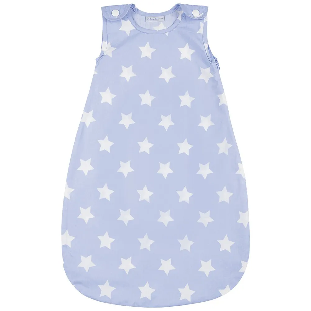 JoJo Maman Bebe Baby Sheet Sleeping Bag, Blue Star, 0-6 Months