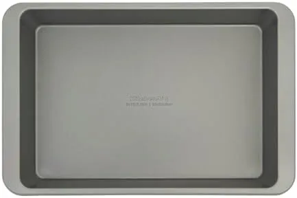 KitchenAid 9 x 13-In Nonstick Aluminized Steel Cake Pan, Dishwasher Safe, Contour Silver