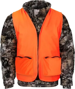 Klarny Blaze Orange Hunting Vest with Pockets, High-Visibility, Waterproof, Ultra-Quiet Deer and Bow Hunting Gear Accessories
