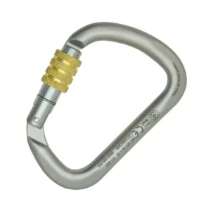 Kong 411MD099PKK Carabiner, Asym Carbon Steel Screw Sleeve, White