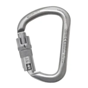 Kong XL ANSI / NFPA Carbon Steel 3-Stage Autoblock Silver 50kN Carabiner