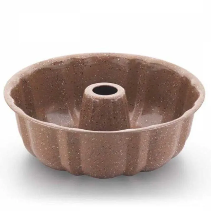 Korkmaz Torta Bundt Cake Pan, Granit Coating Cake Pan, 10 in