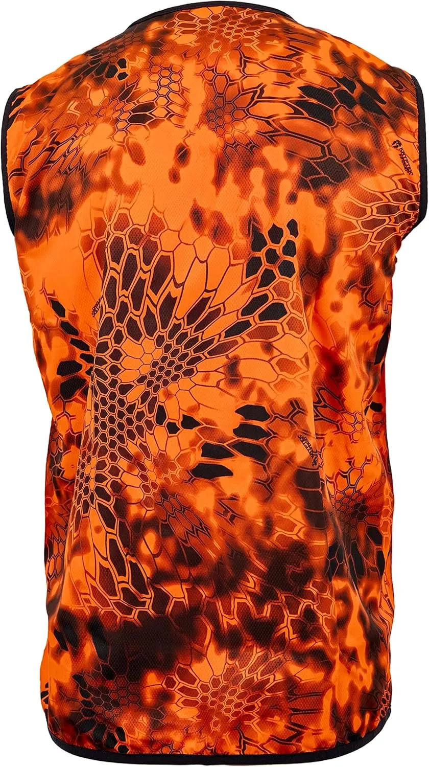 Kryptek Vesuvius Vest, High Visibility, Reversible Hunting Safety Vest