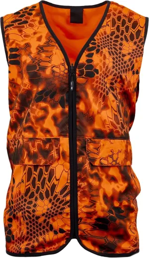 Kryptek Vesuvius Vest, High Visibility, Reversible Hunting Safety Vest