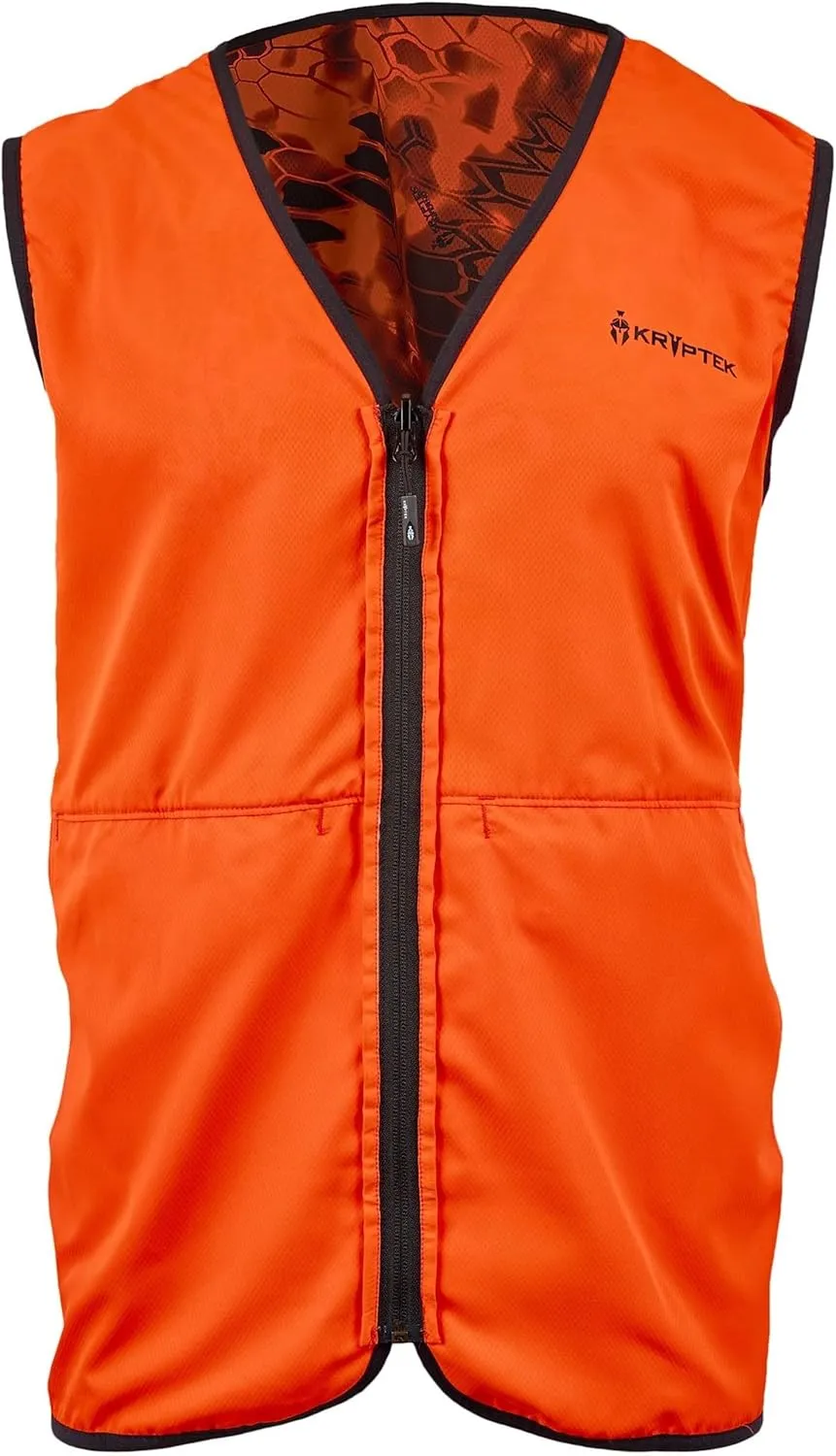 Kryptek Vesuvius Vest, High Visibility, Reversible Hunting Safety Vest