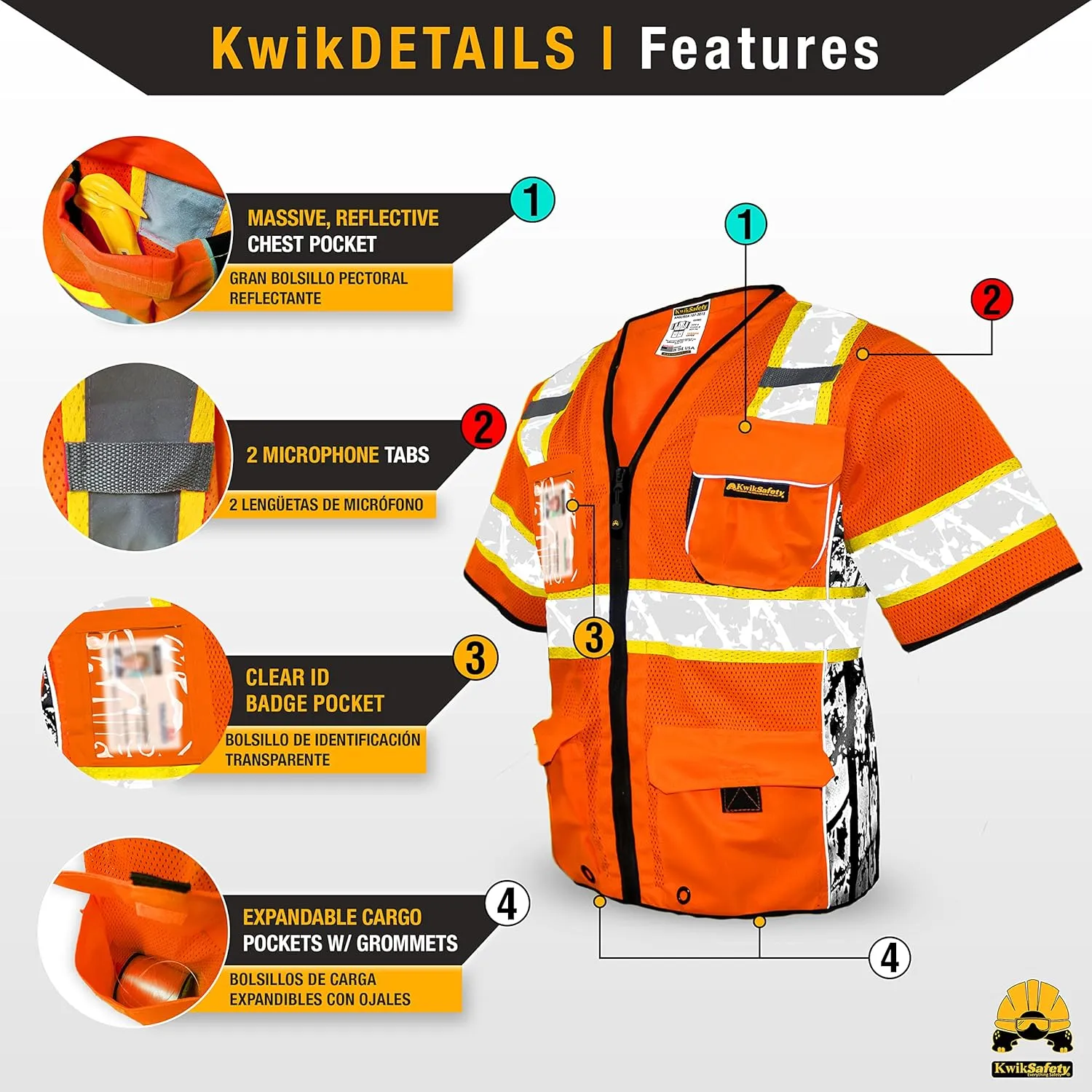 KwikSafety - Charlotte, NC - EXECUTIVE HIGHWAYBOSS Premium Safety Vest [LIMITED EDITION] Class 3 ANSI Tested OSHA Compliant