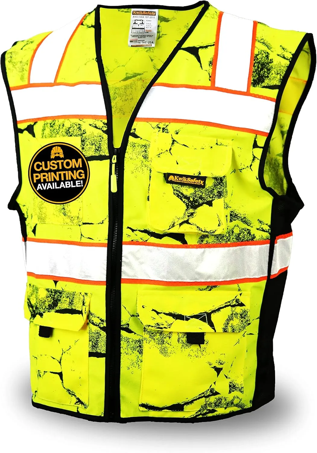 KwikSafety - Charlotte, NC - UNCLE WILLY'S WALL Safety Vest [Limited Edition Camo] Class 2 Hi Vis PPE ANSI OSHA Compliant