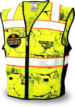 KwikSafety - Charlotte, NC - UNCLE WILLY'S WALL Safety Vest [Limited Edition Camo] Class 2 Hi Vis PPE ANSI OSHA Compliant