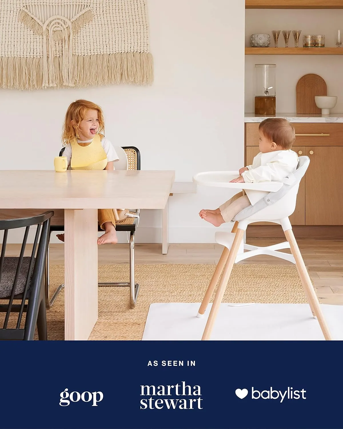 Lalo The Chair Convertible 3-in-1 High Chair for Babies & Toddlers, Dishwasher Safe Tray, Adjustable Footrest, Licorice
