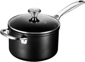 Le Creuset Toughened Nonstick PRO Saucepan With Glass Lid, 3 qt.