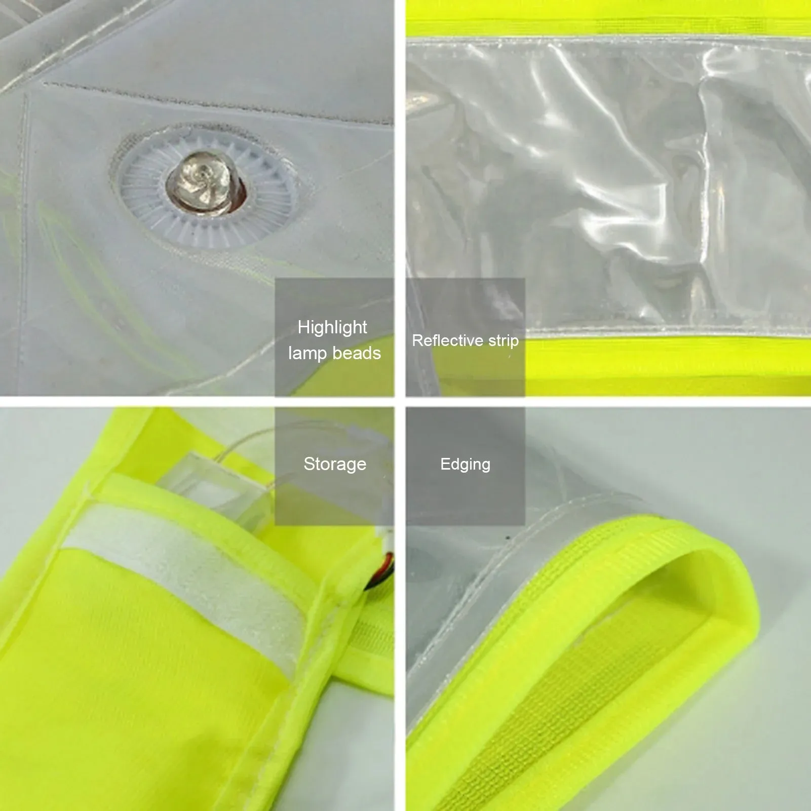 LED Reflective Vest for Enhanced Safety during Sports and Outdoor Activities