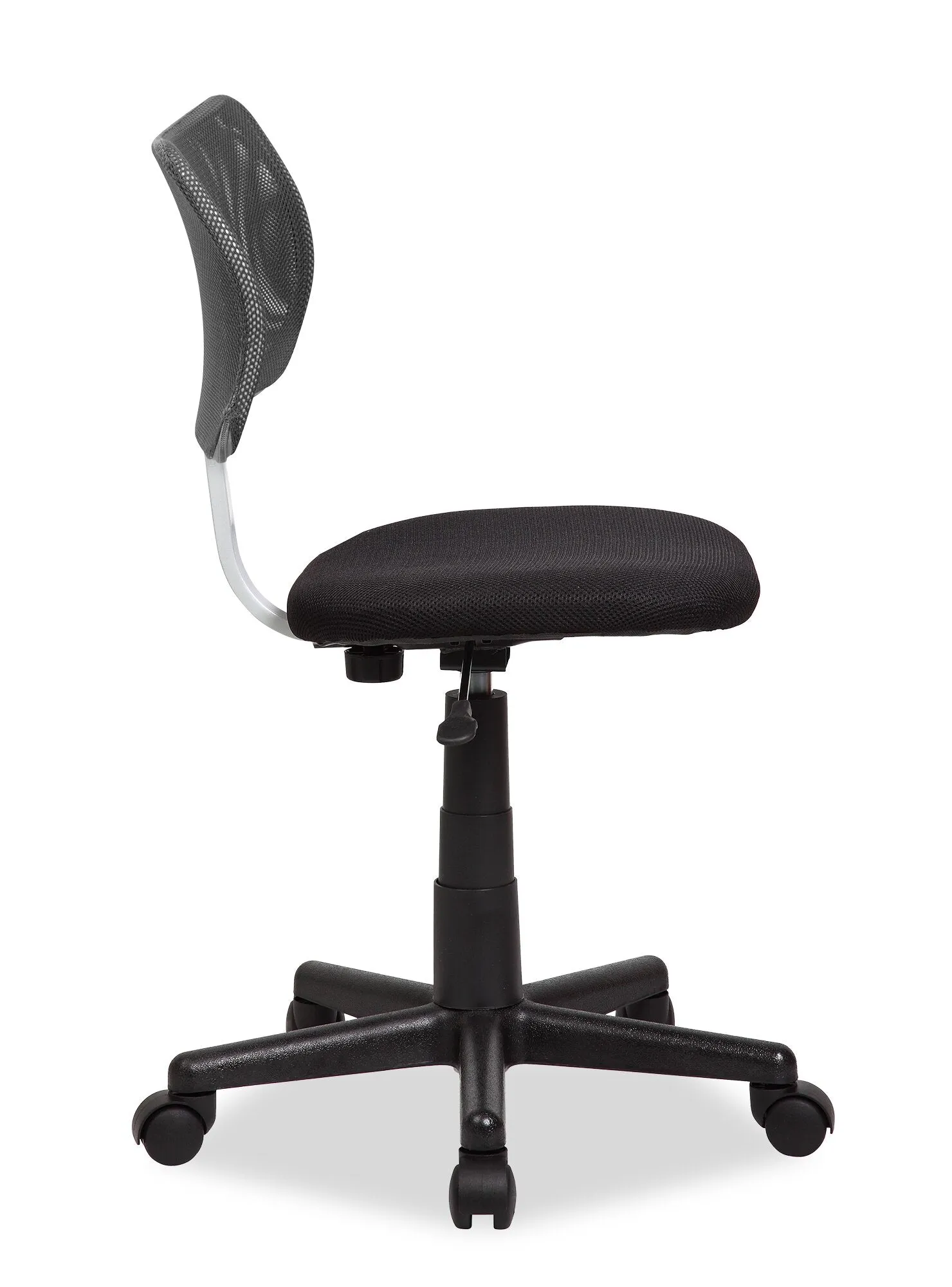 Leigh 16" Office Chair - Black with Mesh Back|Chaise de bureau Leigh de 16 po - noire avec dossier à mailles