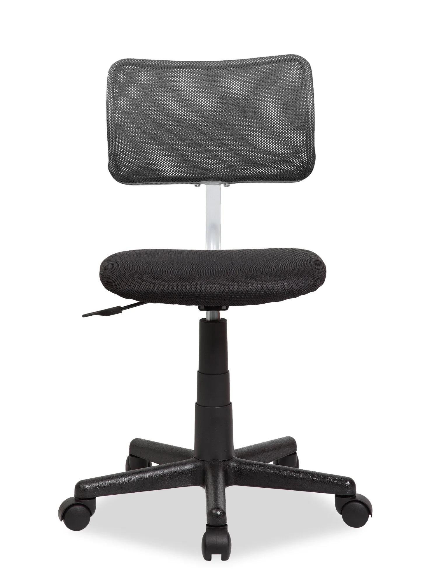 Leigh 16" Office Chair - Black with Mesh Back|Chaise de bureau Leigh de 16 po - noire avec dossier à mailles