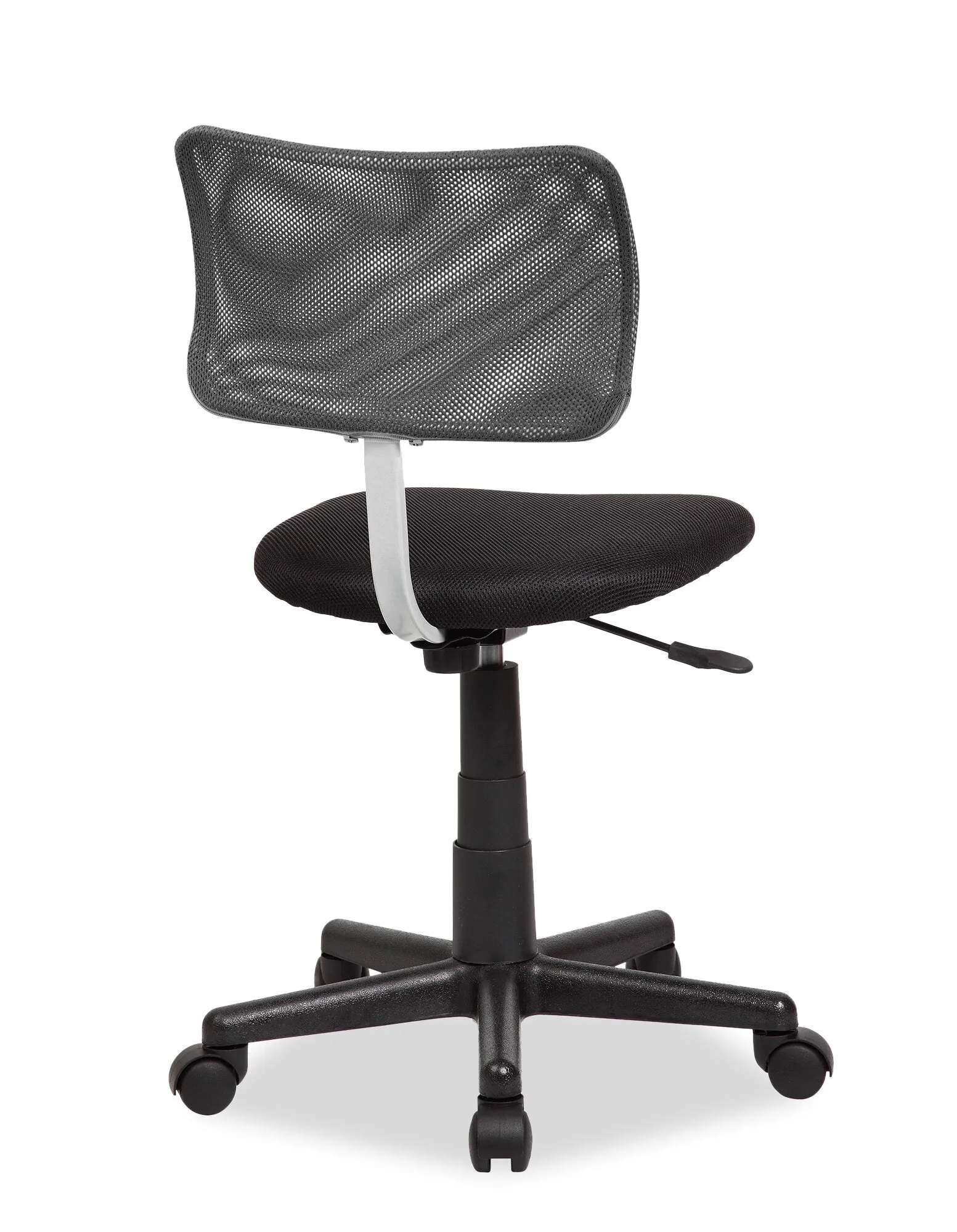 Leigh 16" Office Chair - Black with Mesh Back|Chaise de bureau Leigh de 16 po - noire avec dossier à mailles