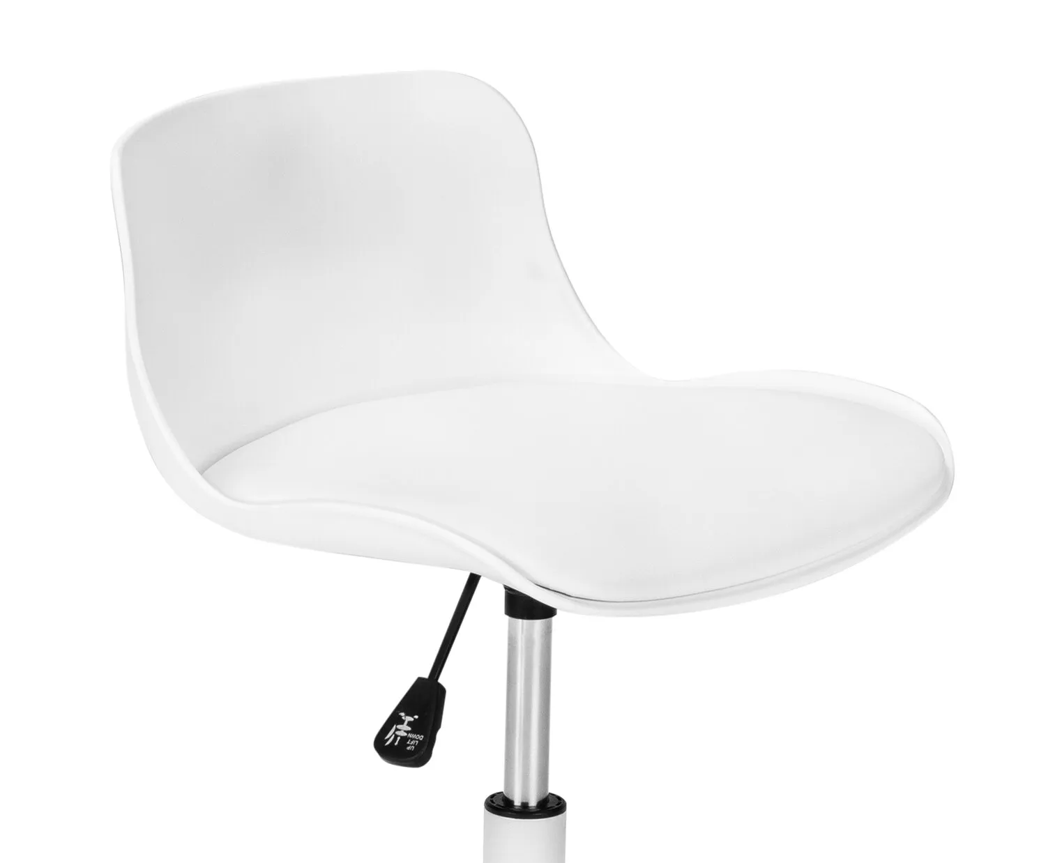 Letty 18.5" Compact Office Chair with Low Back - White|Chaise de bureau compacte Letty de 18,5 po avec dossier bas - blanche
