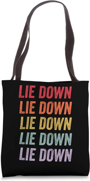 Lie Down Tote Bag