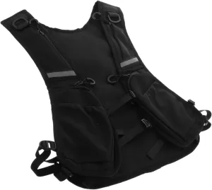 LIFKOME Dark Aesthetic Chest Bag Bike Protection Vest Women's Running Vest Reflective Strip Safety Equipment