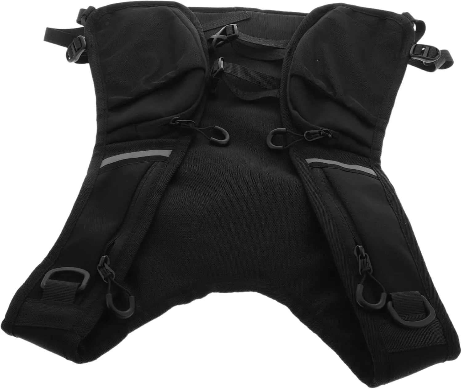 Lightweight Night Running Vest Phone Holder Reflective Strip Cycling Running Safety Gear