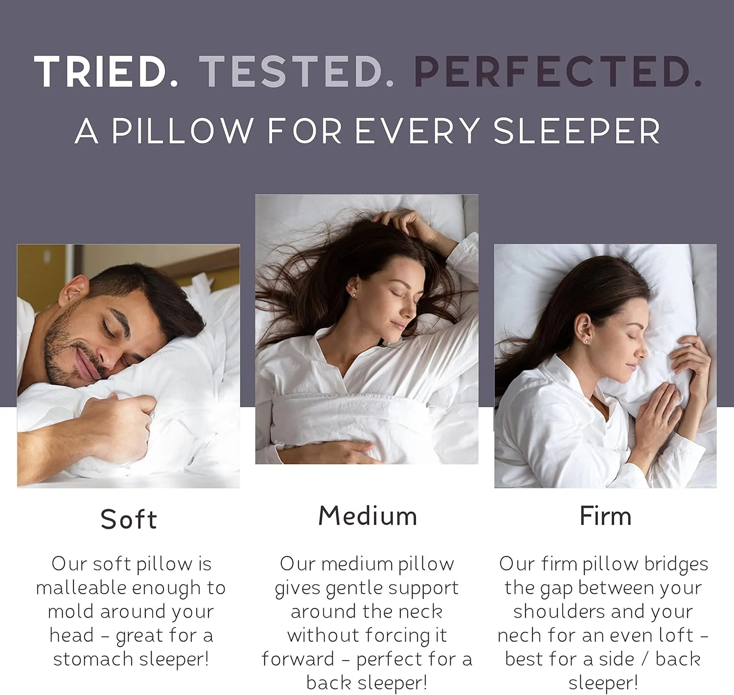 Lincove Cloud Natural Canadian Down Pillow, White Luxury Sleeping Pillow - 625 Fill Power, 500 Thread Count Cotton Shell, Made in Canada, Standard - Medium, 1 Pack