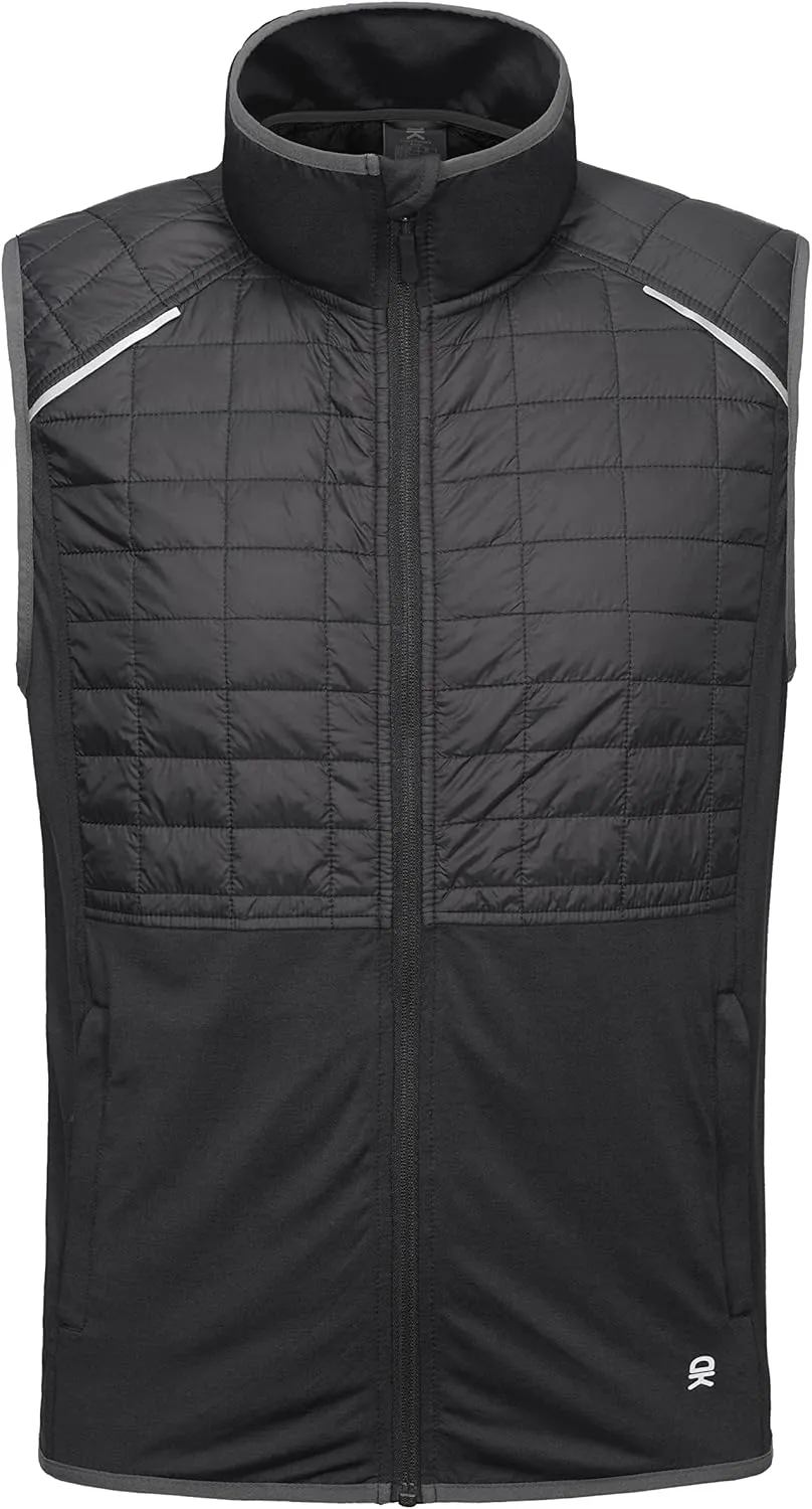 Little Donkey Andy Men's Lightweight Golf Vest Warm Outdoor Sleeveless Jacket for Hiking Travel Running Casual