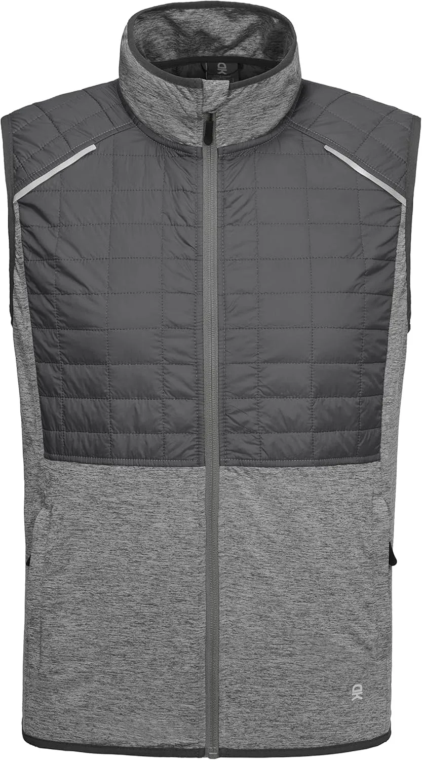Little Donkey Andy Men's Lightweight Golf Vest Warm Outdoor Sleeveless Jacket for Hiking Travel Running Casual