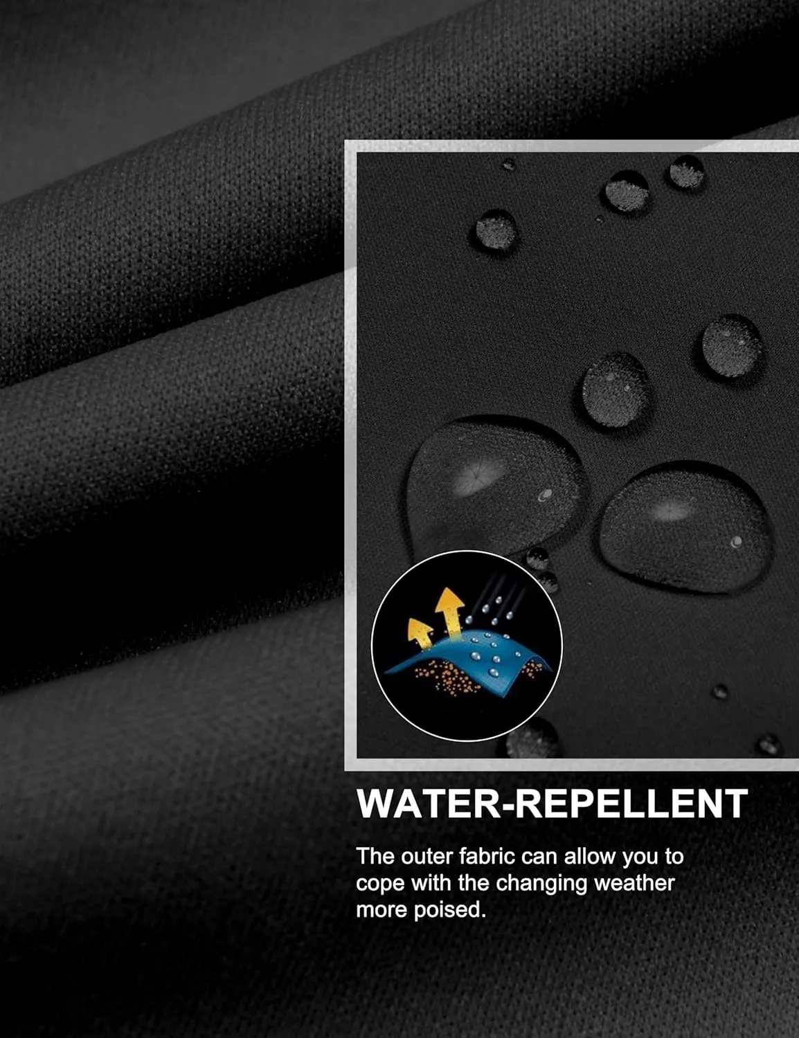 Little Donkey Andy Men's Water-resistant Outerwear Vests, Stretch Windproof Vest for Cycling, Running, Golf