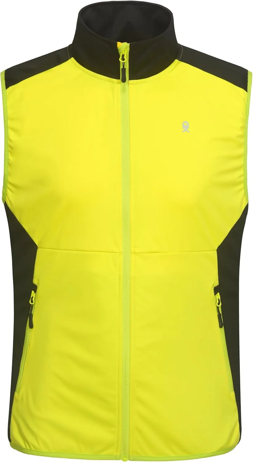 Little Donkey Andy Men's Water-resistant Outerwear Vests, Stretch Windproof Vest for Cycling, Running, Golf