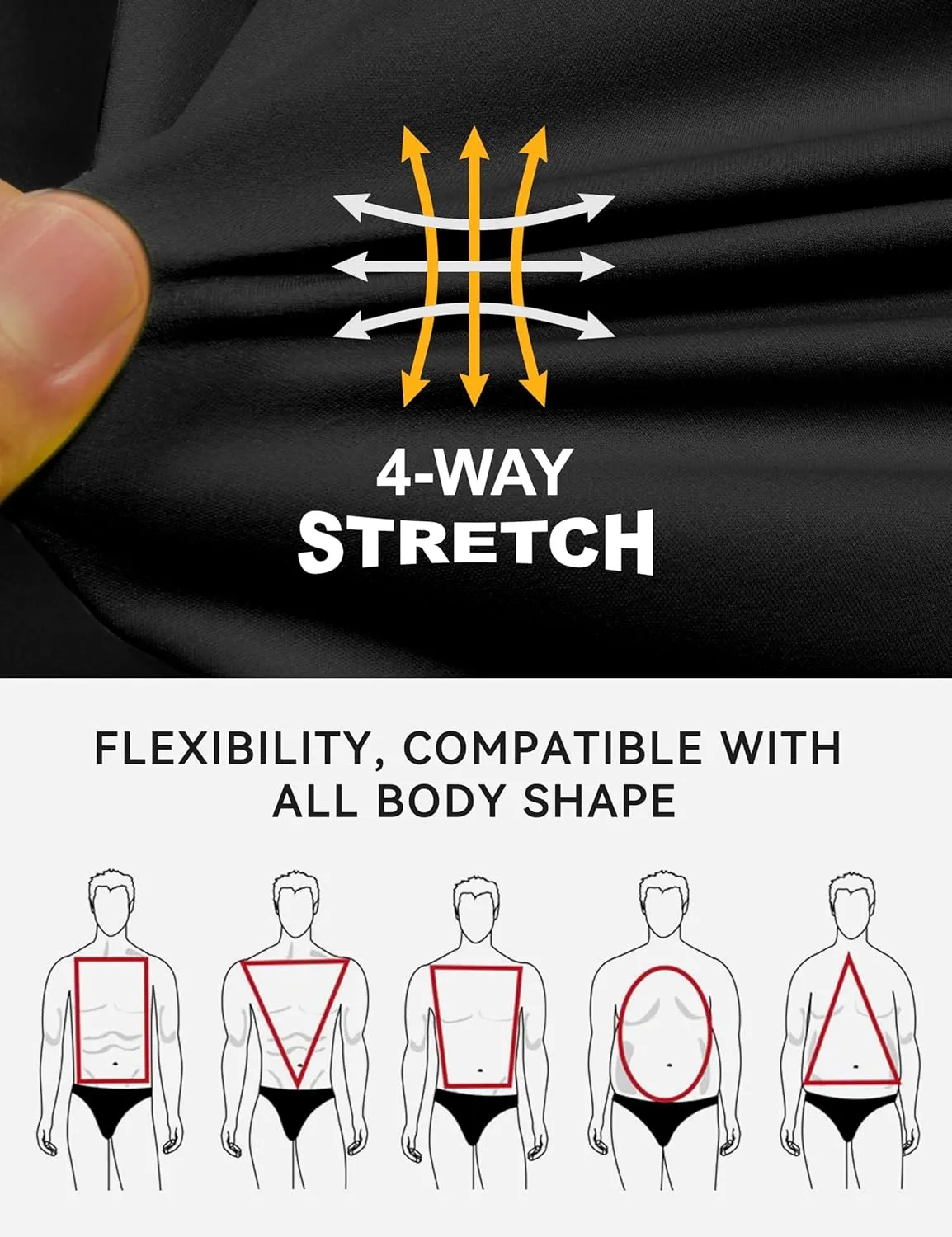 Little Donkey Andy Men's Water-resistant Outerwear Vests, Stretch Windproof Vest for Cycling, Running, Golf