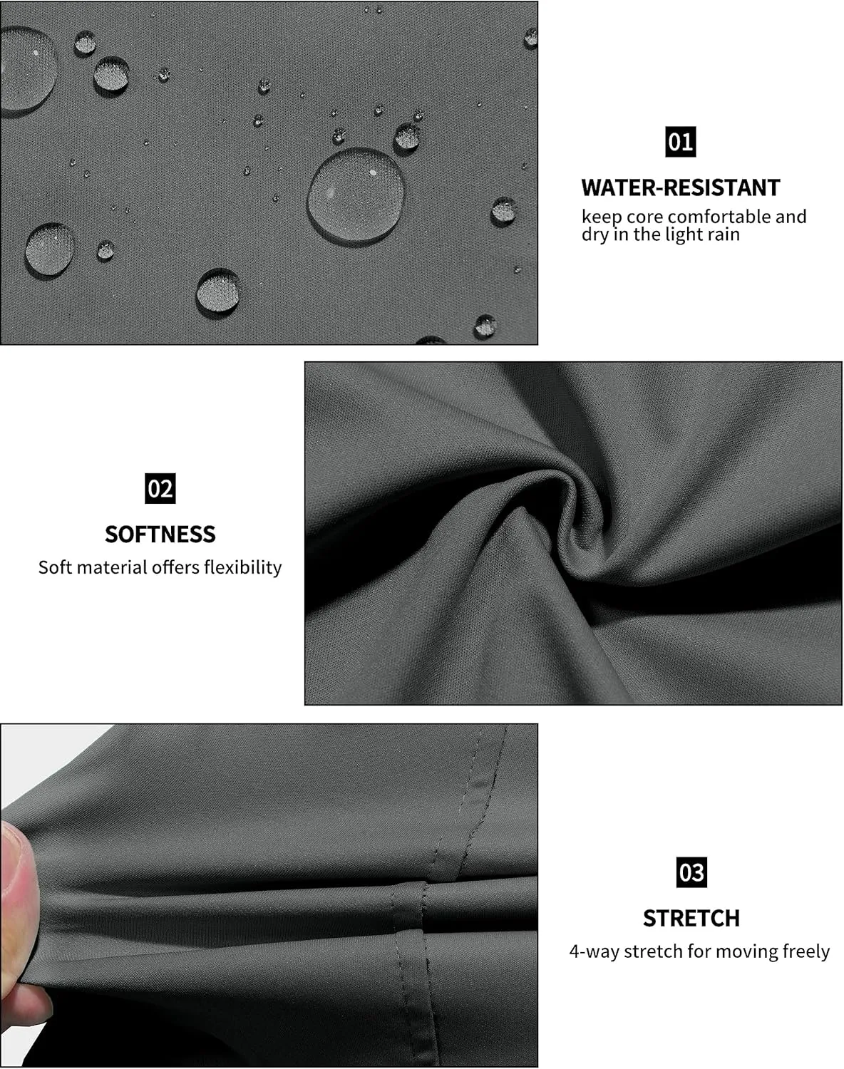 Little Donkey Andy Women's Lightweight Windproof Softshell Vest for Golf Tennis Running Cycling