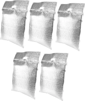 Luxshiny Lightweight Insulation Bag 5pcs Heat Preservation Bag for Food Storage Aluminum Insulation Lunch Pouch Hole (30x40cm)