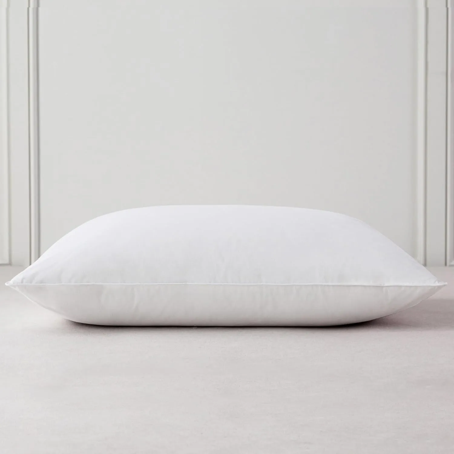 Luxury Feathers Down Pillow Standard Size, Hotel Quality Fluffy Bed Pillow, Soft Pillow for Sleeping, Organic Cotton Cover(20x26”, Pack of 1)