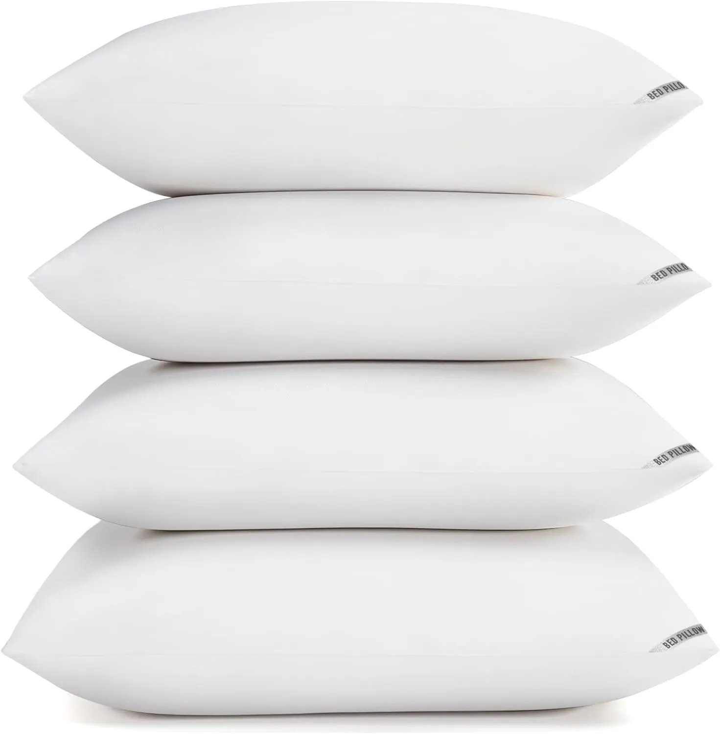 Luxury Hotel Pillows for Sleeping 4 Pack,Bed Pillows Standard Size Set of 4,Down Alternative Filling,Pillows for Back,Stomach or Side Sleepers