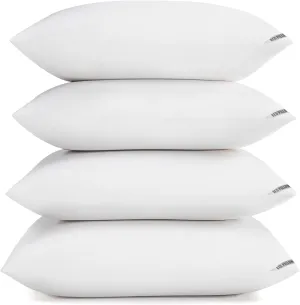 Luxury Hotel Pillows for Sleeping 4 Pack,Bed Pillows Standard Size Set of 4,Down Alternative Filling,Pillows for Back,Stomach or Side Sleepers