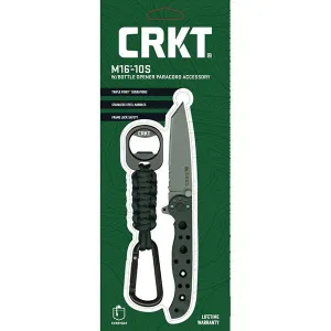M16-10S, Black Handle & Blade, ComboEdge w-Bottle Opener