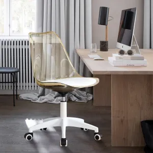 MAICOSY Modern Home Office Desk Chairs Swivel Engineering Adjustable 360° Chair - Amber Brown