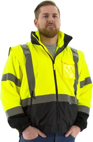 Majestic High Visibility Yellow 8-in-1 Waterproof Jacket