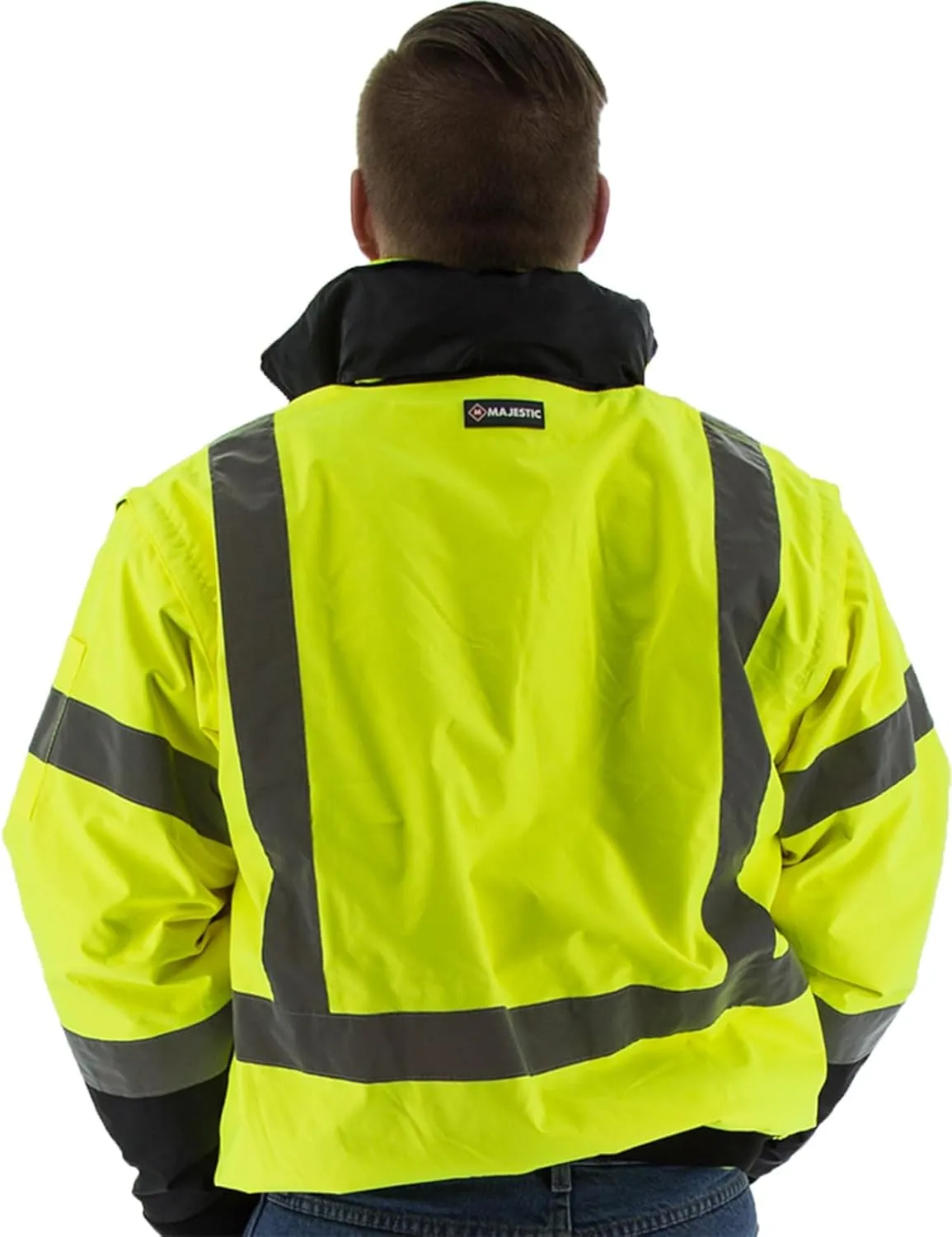 Majestic High Visibility Yellow 8-in-1 Waterproof Jacket